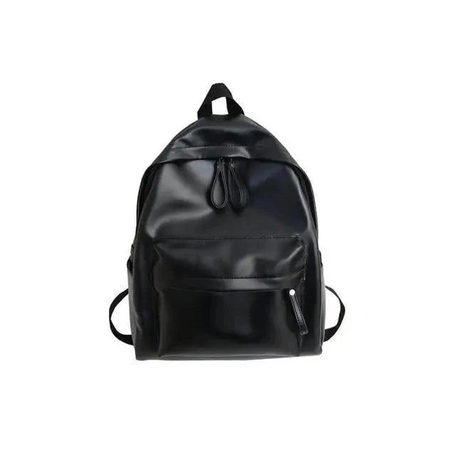 Women's Leather School Backpack Bag
