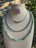 Sterling Silver Amazonite Beaded Choker