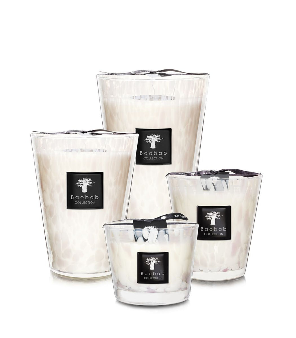 Baobab Collection White Pearls Candle